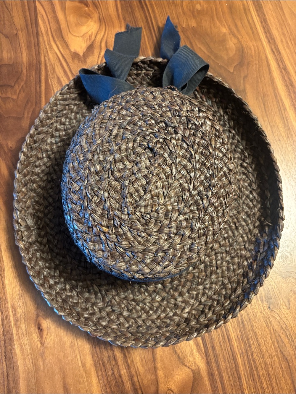 Helen Kaminski Handmade in Madagascar Woven Raffia Sun Hat - Natural Brown - Picture 8 of 8